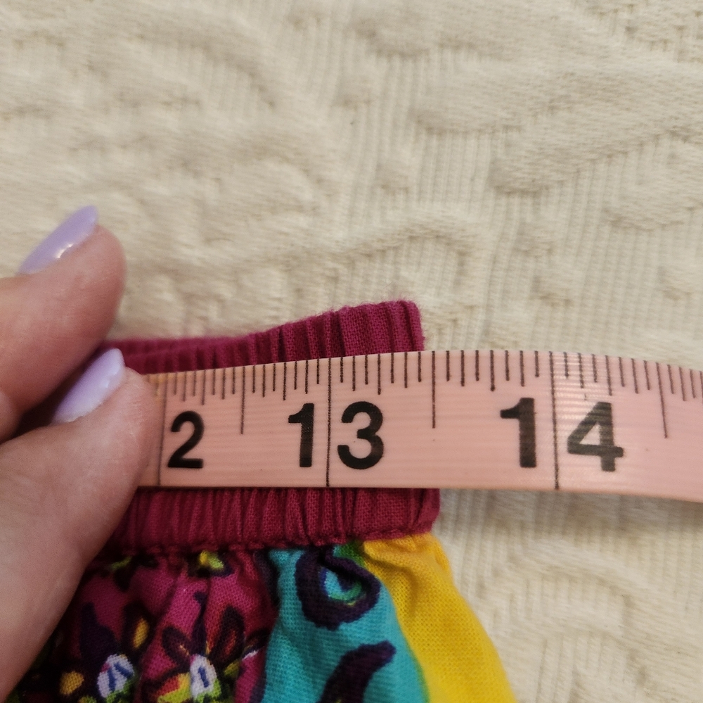 India Boutique Yellow/Red Fully Gored Midi Skirt - Picture 5 of 6